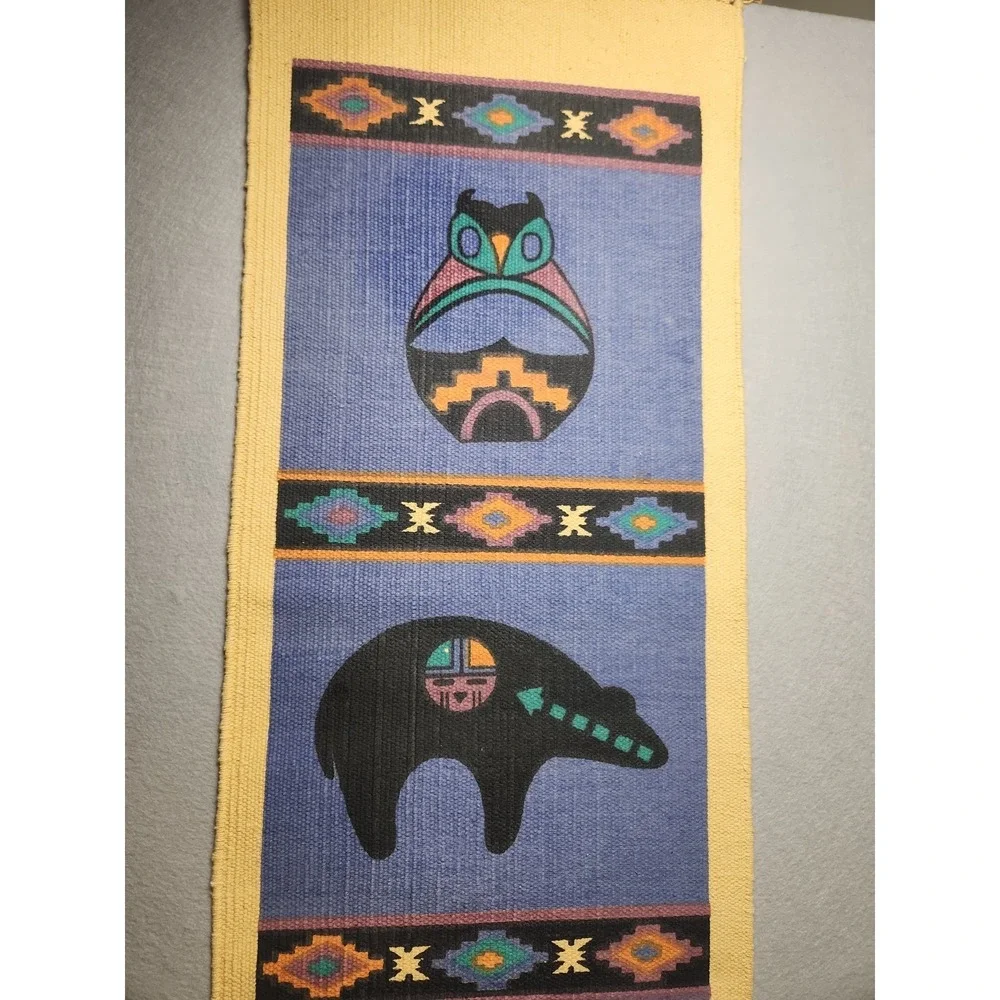 El Paso Saddle Blanket Co Southwest Heavy Cotton Table Runner 6ft 1-inch